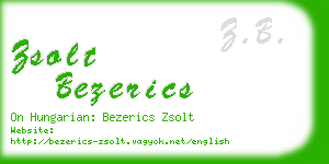 zsolt bezerics business card